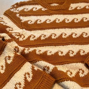 Adorable Lou & Grey Sweater with Wave Pattern